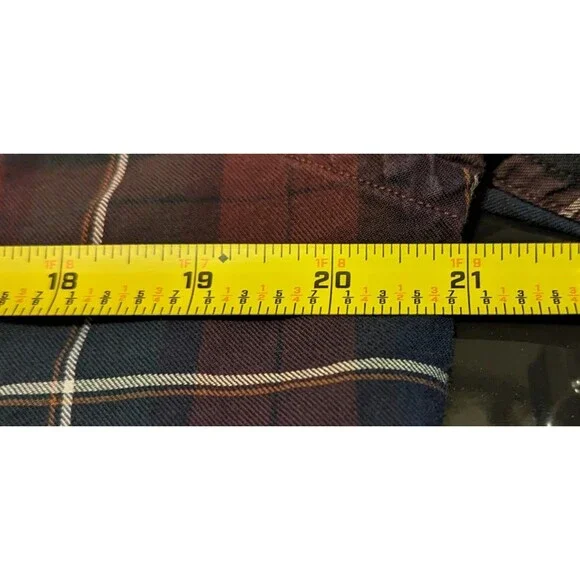 Todd Snyder X Albiate Button Down Shirt Mens Size Medium Maroon Plaid Windowpane - Picture 6 of 7